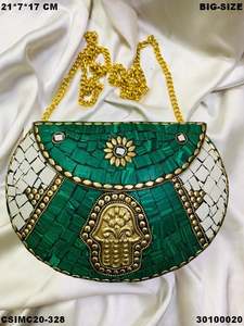 Bolso de noche hecho a mano con mosaico de metal para mujer, bolso de fiesta de boda a la moda con embrague de diseño exclusivo - Product Image 3