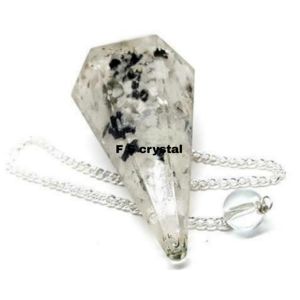 La mejor calidad Rainbow Moonstone Orgone Péndulo Tallado Feng Shui Estilo Ágata Piedra Preciosa al por mayor de F S CRYSTAL - Product Image 1