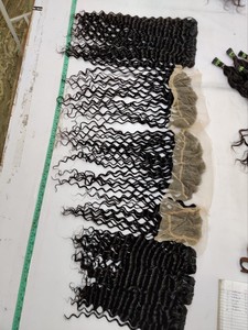 Meilleures extensions de cheveux indiens Remy 100% naturelles, couleur naturelle, cuticules alignées, super double trame, extrémités de cheveux double trame machine - Product Image 3