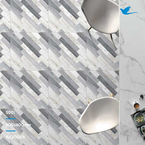 Azulejos de suelo de madera gris de 600x600mm, superventas, directo de fábrica, exportador líder de la India, tradicional para villas, centros comerciales - Product Image 3