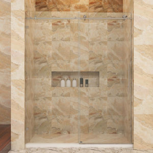 Porte de douche coulissante en <span class=keywords><strong>verre</strong></span> <span class=keywords><strong>trempé</strong></span> ultra clair de 10 mm, finition moderne, pour salle de bain d'hôtel, <span class=keywords><strong>garantie</strong></span> 5 ans, décoration - Product Image 5