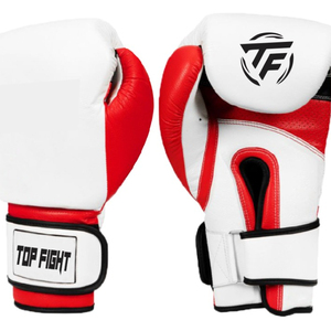 Guantes de boxeo de cuero con soporte de muñeca de Velcro de alta calidad para entrenamiento al por mayor guantes de entrenamiento deportivo guantes de boxeo - Product Image 4