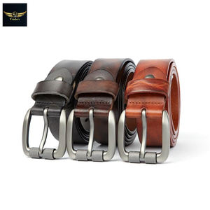 Ceinture en cuir gaufré pour hommes, noire et marron, personnalisée, vente en gros, collection - Product Image 4
