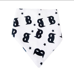 Bavoirs en coton biologique pour bébés filles, 1 pièce, Bandana en coton biologique, 100% rayonne de bambou à imprimé numérique - Product Image 1
