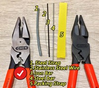 Pince combinée en acier durable de qualité supérieure de Taïwan, à levier élevé, mâchoires dentelées usinées avec précision, surface polie, pour la coupe, OEM