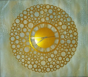 Gold Metal Wall <b>Clock</b> - Product Image 1