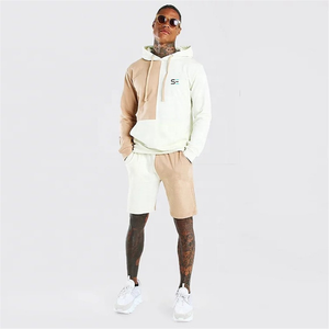 Ensemble de survêtement d'hiver pour homme 2025 avec logo personnalisé, haute qualité, réversible, écologique, grandes tailles, avec short, pantalon et t-shirt - Product Image 1
