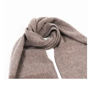 2022 New Style Light Weight Scarf Mocha Brown Cashmere Scarf Gentlemen Wear Cashmere Scarves Supplier