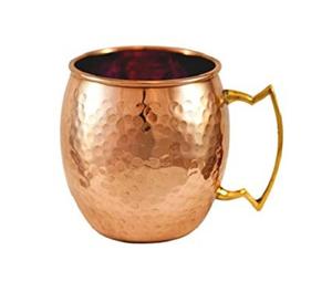 Admirable Design Moscow Mule Mug Premium Quality Copper Mug With <b>Brass</b> Handle For Birthday Gifts Usage - Product Image 2