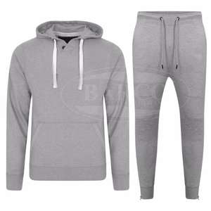 2025 Best Quality Men's Full Zipper up Track Suit Wholesale <b>100</b>% Cotton Fleece Fabric Customizable Logo Plus Size Available - Product Image 3