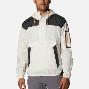 Streetwear personnalisé Coupe-vent pour hommes Vestes coupe-vent personnalisées Veste coupe-vent imperméable légère en nylon pour hommes tissée - Product Image 1