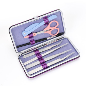 UAMED — pinces à épiler NON magnétiques, en acier inoxydable, 3D, pour EXTENSION de cils - Product Image 2