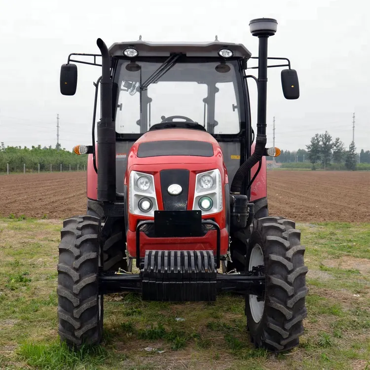 Traktörler 90hp 95hp kullanılan john deere traktör ucuz tarım tarım 4x4 tekerlekli at traktör