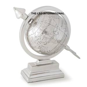 Globe en aluminium en forme de rectangle poli brillant Décoration de bureau à domicile d'occasion moderne Globe de bureau à vendre - Product Image 3