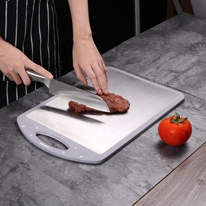 2019Nuevo producto Cocina <span class=keywords><strong>de</strong></span> calidad alimentaria 304 Acero inoxidable <span class=keywords><strong>Tabla</strong></span> <span class=keywords><strong>de</strong></span> cortar <span class=keywords><strong>de</strong></span> metal y PP Fruta Verdura <span class=keywords><strong>Carne</strong></span> Picadora - Product Image 2