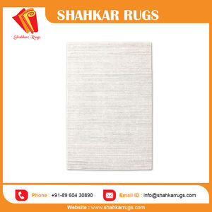 Alfombras de lana anudadas a mano suaves y modernas Altura de pila de felpa para sala de estar y dormitorio - Product Image 6