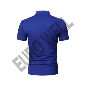 Camiseta de polo unisex con cuello redondo y diseño de logotipo personalizado de algodón de alta calidad 100%, camiseta en blanco sostenible hecha en fábrica para hombre - Product Image 4