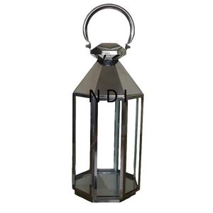 Linterna de vela de acero inoxidable, linterna de Metal decorativa curvada a mano, decoración para fiesta de cumpleaños y Navidad, linterna portavelas - Product Image 1