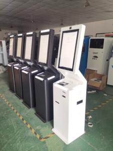 22 Inch Thẻ Vấn Đề Vé Máy Đọc Hộ Chiếu Giải Pháp Khách Hàng Máy Nhà Sản Xuất Sân Bay Khách Sạn Tự Kiểm Tra Trong Kiosk - Product Image 6
