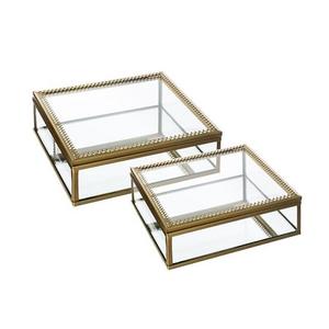 Metal And Glass Jewelry <b>Box</b> For Beauty And Personal Accessories Best Quality Decorative Gift <b>Box</b> Jewelry <b>Box</b> - Product Image 4