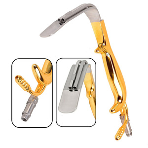 Ferreira ใบมีดธรรมดา25มม. X 150มม.,เครื่องมือทำศัลยกรรมพลาสติกเคลือบทองใช้ซ้ำได้เสริมเต้านม - Product Image 6