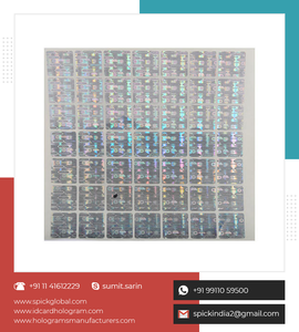 Autocollant adhésif holographique 3D PET pour étiquettes d'emballage Vente en gros personnalisé sécurisé inviolable - Product Image 4