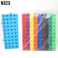 Peralatan Matematika Plastik Kubus dan Papan untuk Montessori Usia 2 hingga 4 Tahun & 5 hingga 7 Tahun Unisex PLOMA N323/N325