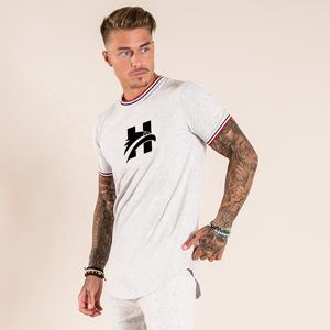 Camiseta de verano de algodón de calidad al por mayor para hombre, Camiseta de cuello redondo con diseño de Color sólido, ropa clásica informal para hombre, camisetas - Product Image 2