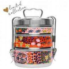 Stainless Steel Pyramid Tiffin <b>Lunch</b> <b>Box</b> Food Container 3 Tier With Clip Printed Latest Design 3 Tier <b>Lunch</b> <b>Box</b> Stainless - Product Image 5