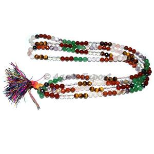 7 Chakra facetado Jap con cuentas 108 Mala tallada ágata piedra preciosa para Feng Shui y amor decoración del hogar - Product Image 1