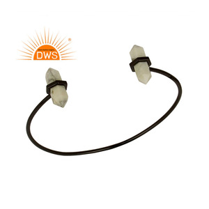 Black Rhodium Plated <b>Silver</b> <b>Cuff</b> Bangle Pencil Cut Howlite Gemstone Bangle Women's Jewelry Supplier Classic Collection - Product Image 1