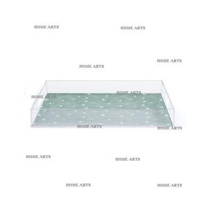 Bandeja acrílica para servir comida de último diseño, forma Rectangular, tamaño personalizado, bandeja para servir café y té de Home Arts - Product Image 1