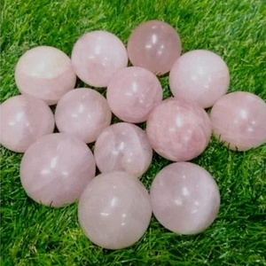 Wholesale <b>Natural</b> <b>Crystal</b> Ball Rose Quartz Sphere for Love Meditation Healing Semi-Precious Stone Craft Gems - Product Image 1
