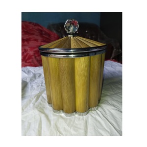 Cubo de hielo de madera grande de acero inoxidable, Cubo de champán, vino, cerveza de lujo para bar/Fiesta y tapa de madera de tamaño personalizado - Product Image 3