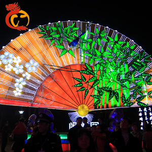 Iluminación led para exteriores, decoraciones de Navidad hechas a mano de tamaño real, festival antiguo de <span class=keywords><strong>palacio</strong></span> chino, espectáculo de farol de seda en stock - Product Image 1