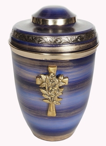 Urna de cremación europea de latón, hecha a mano - Product Image 6