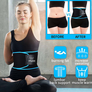 เข็มขัดเรียกเหงื่อสำหรับออกกำลังกายลดน้ำหนักเข็มขัดรัดเอวนีโอพรีนรองรับหลังต่ำเข็มขัดกันเหงื่อสำหรับผู้ชายผู้หญิงเทรนเนอร์ที่รัดเอวใช้ได้ทั้งชายและหญิง - Product Image 6
