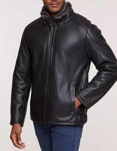 Chaqueta de motorista de cuero de vaca con cremallera para hombre, recién llegada, 2020-21, fregado, disponible en todos los colores de cuero, hecho en Pakistán - Product Image 2