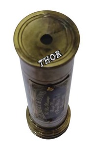 Caleidoscopio de Doble Rueda de Latón Antiguo, Decoración Náutica, Caleidoscopio Vintage de Latón - Product Image 5