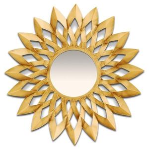 Well Selling Iron Mirror Art Irregular Circular Living Room <b>Metal</b> <b>Frame</b> Wall Mirror Decor Christmas Vintage Luxury Space Casual - Product Image 1