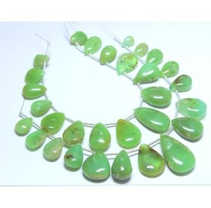 ลูกปัดคริโซเพรสธรรมชาติทรงลูกแพร์ทำจากลูกปัดธรรมชาติจากออสเตรเลีย - Product Image 4