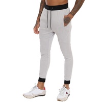Pantalones Casuales Bordados para Hombre, Tallas Grandes, Pantalones de Felpa a la Moda con Cintura Elástica