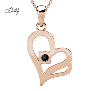 <span class=keywords><strong>Collana</strong></span> di cristallo <span class=keywords><strong>cuore</strong></span> amore impreziosita da cristalli Swarovski gioielli dasini argento 925 donna <span class=keywords><strong>collana</strong></span> - Product Image 6