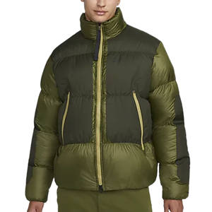 แจ็กเก็ตขนเป็ดฤดูหนาวของผู้ชายผ้าวูลกันน้ำปรับแต่งได้ XS สีทึบปักน้ำหนักเบา - Product Image 3