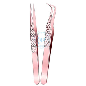 แหนบต่อขนตา,แหนบถอนขนตาสแตนเลสหลากสีปรับแต่งโลโก้ได้ตามต้องการ - Product Image 2