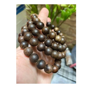 Perles en bois naturelles du VIETNAM, accessoires pour artisanat, en vrac - Product Image 1