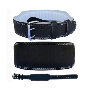 Faible QUANTITÉ MINIMALE DE COMMANDE De Levage Ceinture En Cuir de Vachette Daim En Cuir Poids De Levage Ceintures - Product Image 4