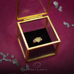 Engagement Glass Ring <b>Box</b>, <b>Small</b> Glass <b>Box</b> for Ring with Lid, <b>Gift</b> Glass Engraved <b>Box</b>, - Product Image 1