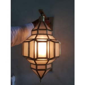 Suspension marocaine classique avec lampes suspendues en laiton argenté Accueil Hôtels Pendentif lumineux de personnalisation fourni - Product Image 3