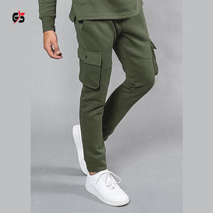 Pantalon jogging pour hommes, 100% coton, poches latérales, Logo personnalisable OEM, survêtement, décontracté, vêtements de course, pantalons de sport - Product Image 6